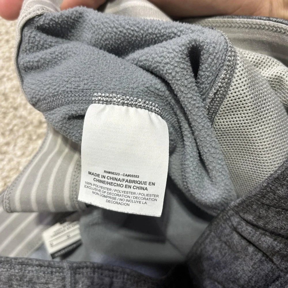 Nike Therma-FIT Pants Mens Medium Gray Fleece‎ Track Zip Hem Pockets Athletic